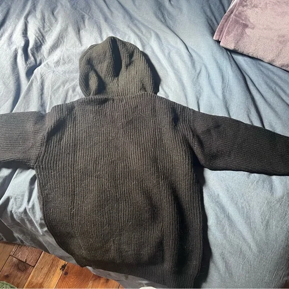 Celine Hooded Sweater Ribbed Wool - techevren.com